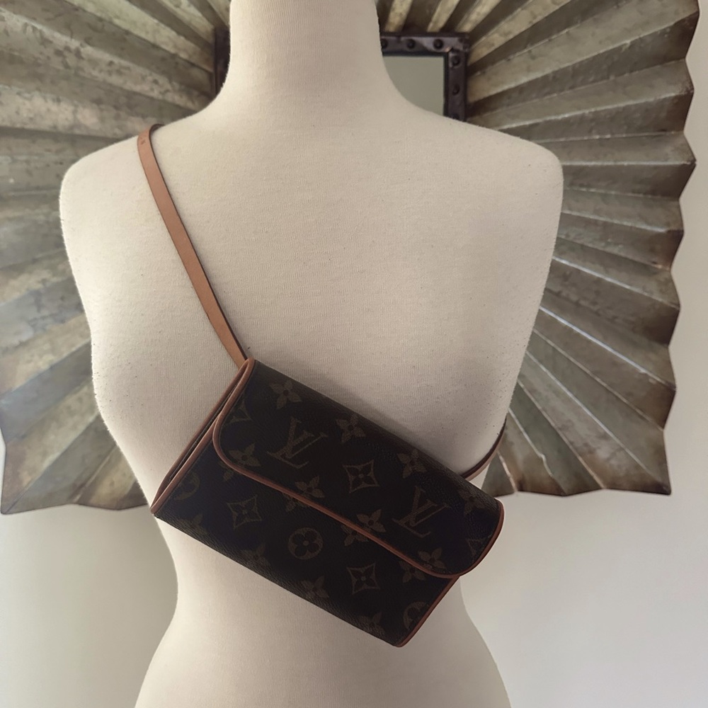 Louis Vuitton Monogram Crossbody Bag in Brown and Tan